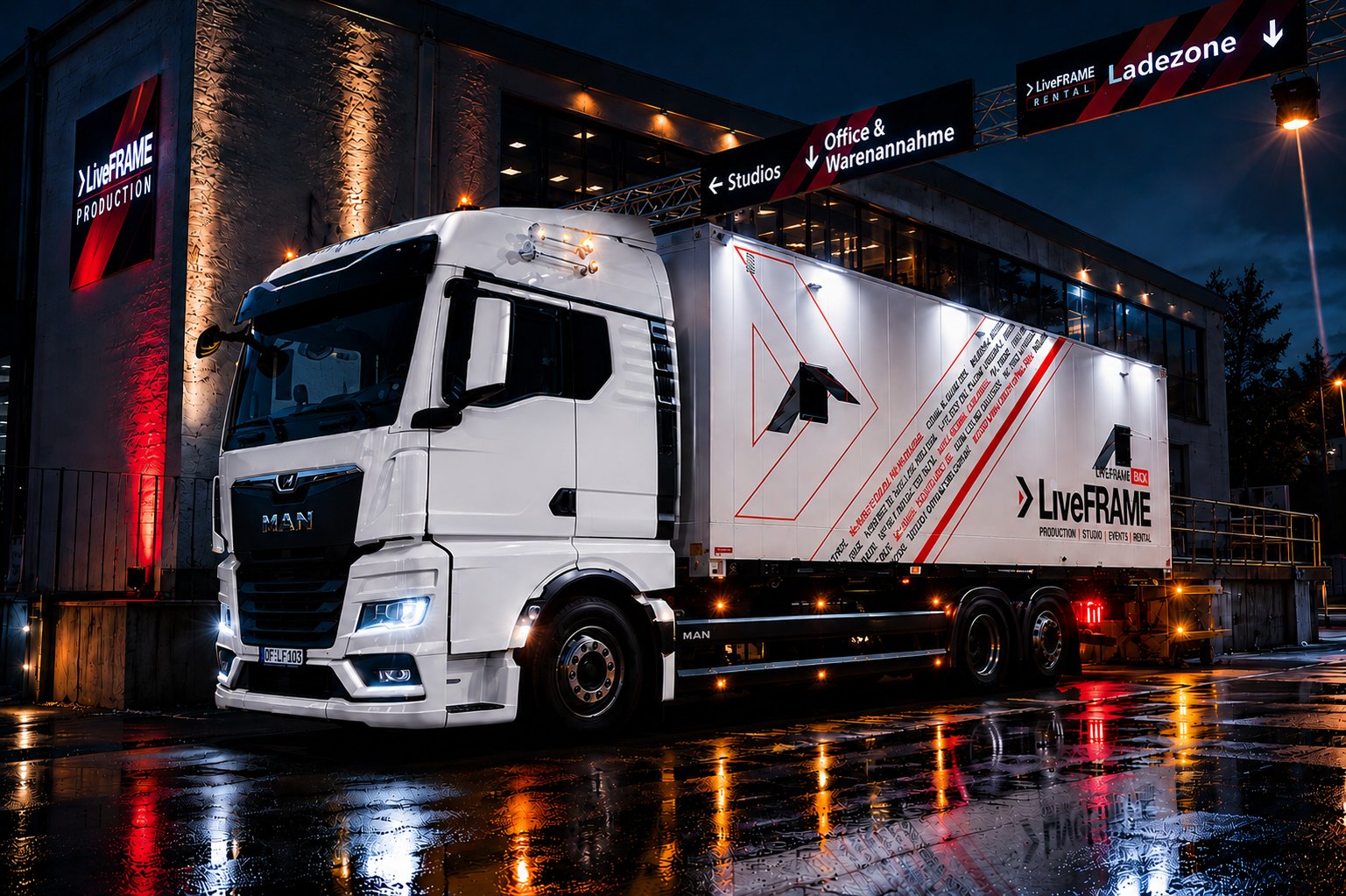Ü-Bridge 4K Ü-Wagen bei Nacht
